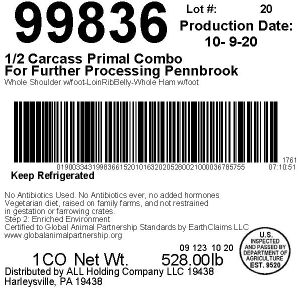 1/2 Carcass Primal Combo For Further Processing Pennbrook