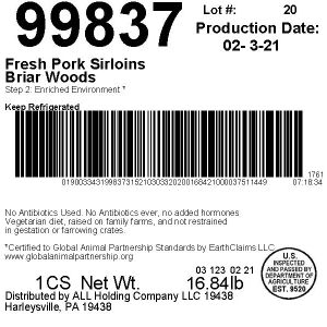 Fresh Pork Sirloins Briar Woods