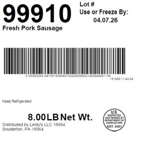 Fresh Pork Sausage