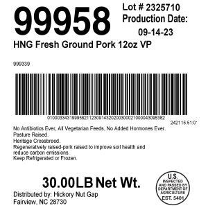 Pork Fat Back Skinless 60# Q3