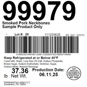 Smoked Pork Neckbones Sample Product Only
